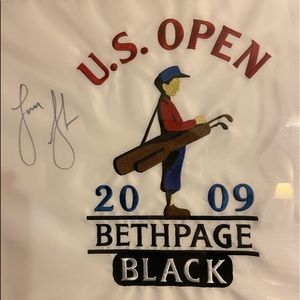 Autographed US Open flag by Lucas Glover!!
